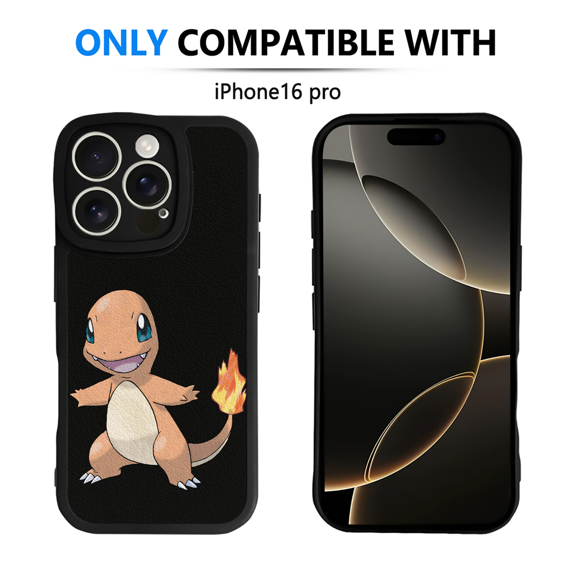 （画像用） ポケットモンスター Pokémon 【iPhone 16シリーズ対応】シリコンスマホケース（レザー調） 材質：シリコン